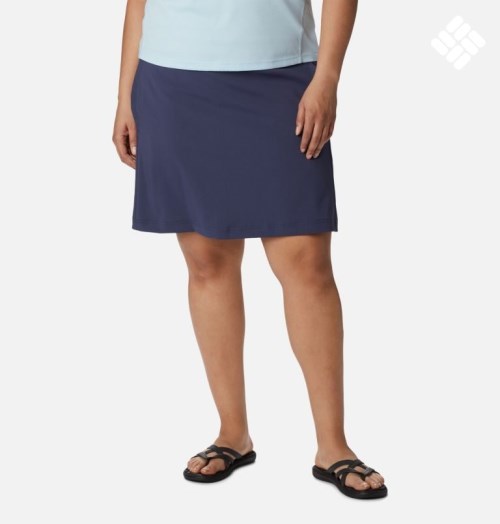 Fuste Scurte Columbia On The Go Dama Bleumarin | Plus Size ZBA0ZQ9S8